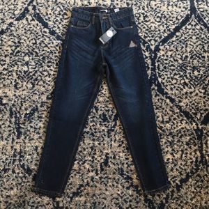 Petite High Rise Mom Jeans